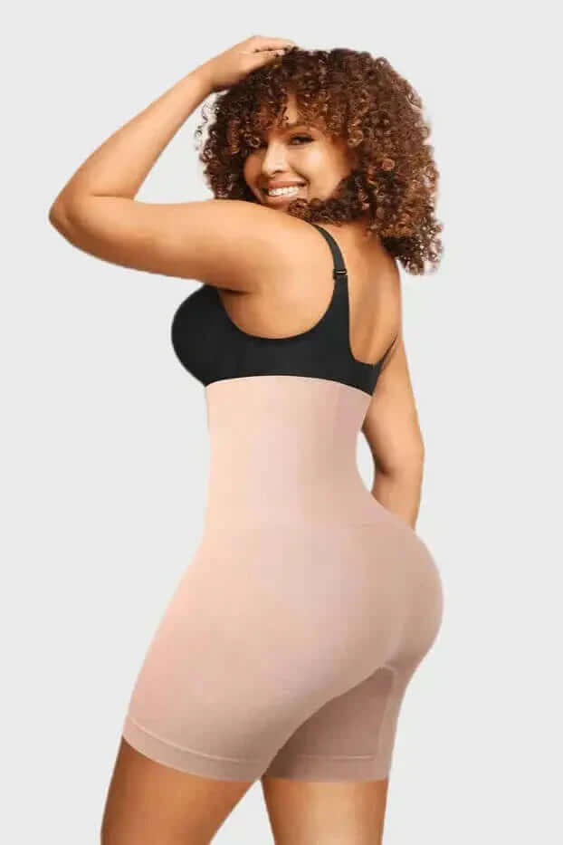 Tummy Control High Waisted Seamless Compression Shorts