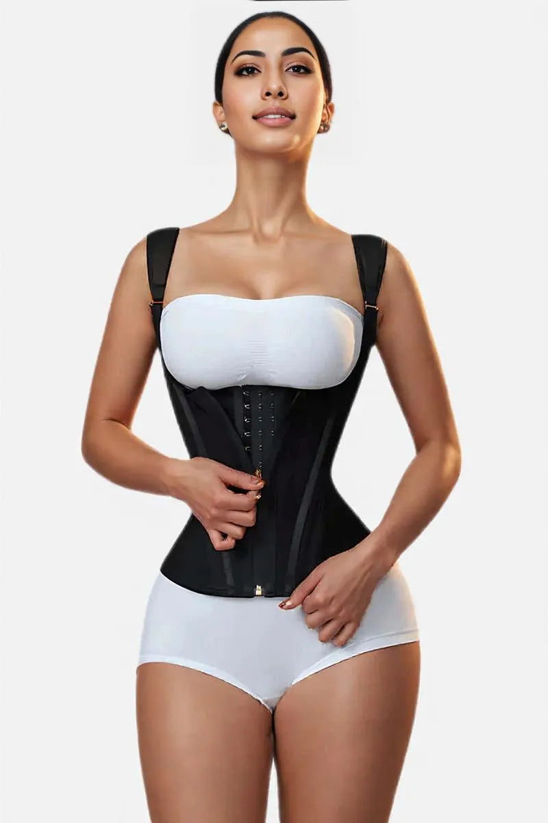 Hook Eye & Zipper Closure High Compression Waist Trainer