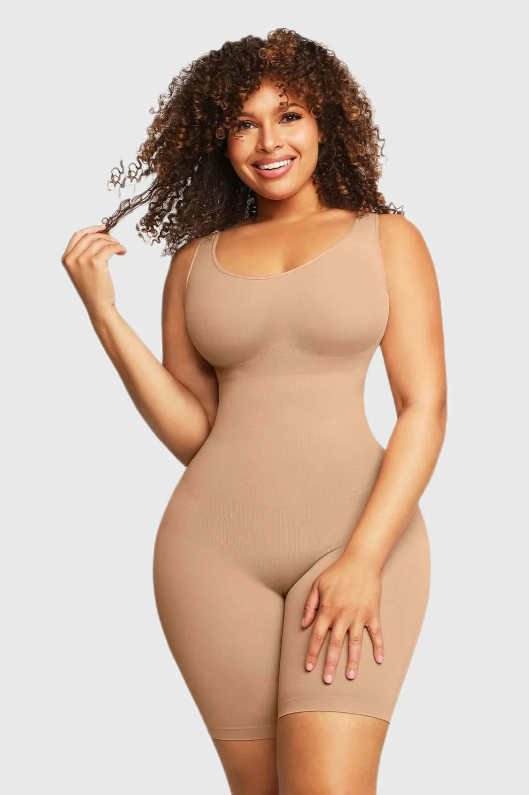 Light Compression Tummy Control Seamless Full Bodysuit Shapewear