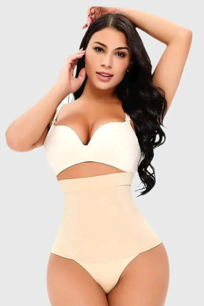 High Waist Tummy Control Thong Shaper