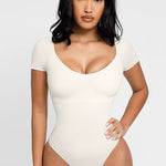 Light Compression Short Sleeve Seamless Bodysuit Shapewear