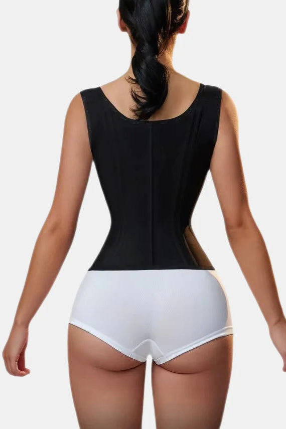 Hook Eye & Zipper Closure High Compression Waist Trainer