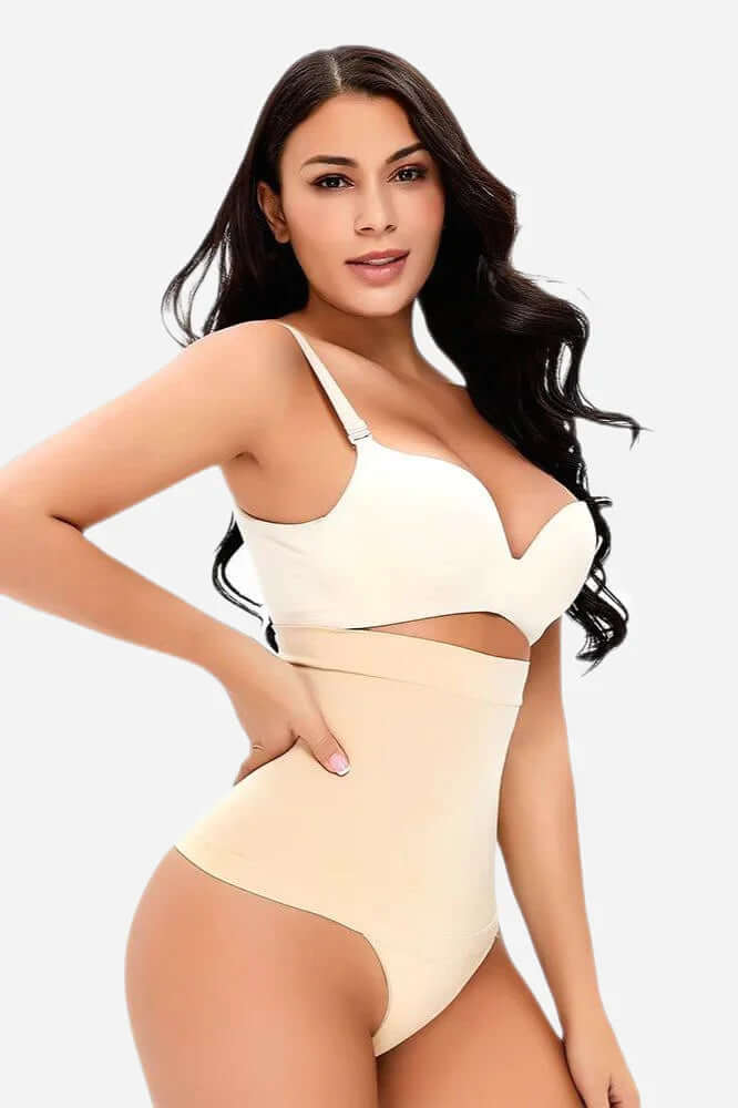 Tummy Control Seamless High Waisted Thong Panty Shaper