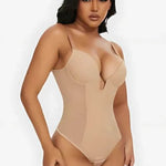 Low Back Multiway Straps Plunge Bodysuit Shapewear