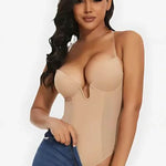 Low Back Multiway Straps Plunge Bodysuit Shapewear