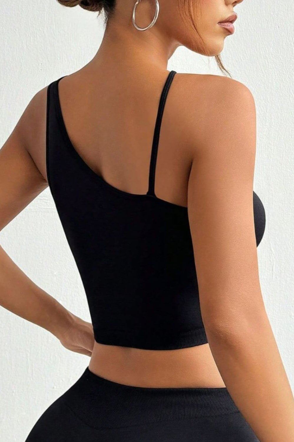 Crisscross Cutout Halter Active Crop Top