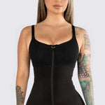 Zip Up High Compression Snatched Bodysuit Shapewear 