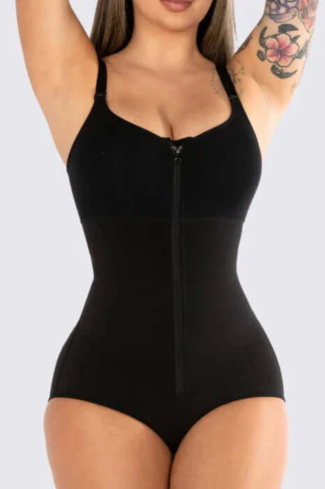 Zip & Clip Snatched Bodysuit Shapewear Tummy Control Buttlifting Power