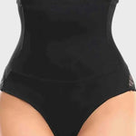 Lace Trim High Waist Shaping Panty Shapewear with Tummy Control 