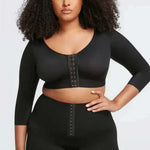  Post-Surgery Improves Posture Front Closure Long Sleeve Shapewear Top