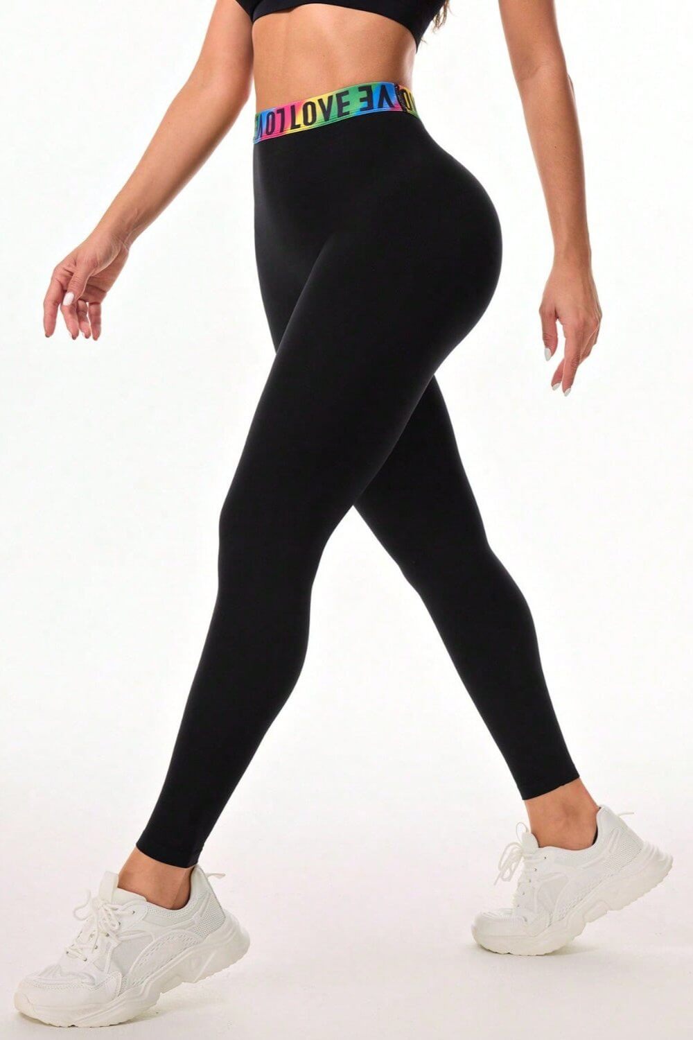 Mid Rise Love Script Workout Leggings