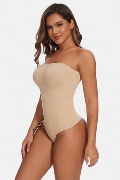 Multiway Straps Seamless Strapless Shaping Bodysuit Shapewear