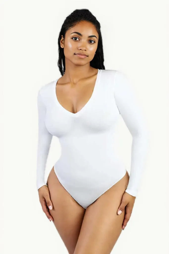 SCULPT FIT V-NECK BODYSUIT SHAPEWEAR