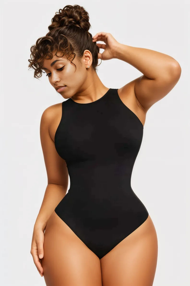 Tummy Control Sleeveless Shaping Thong Bodysuit