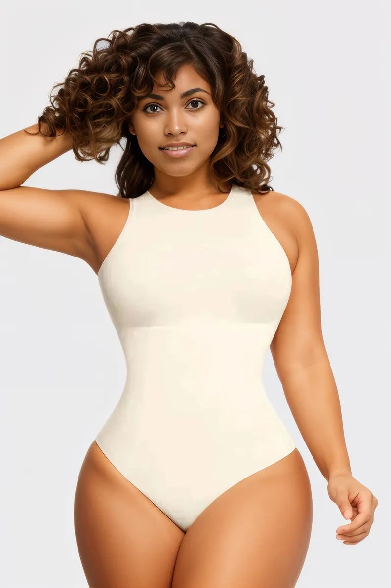 Tummy Control Sleeveless Shaping Thong Bodysuit